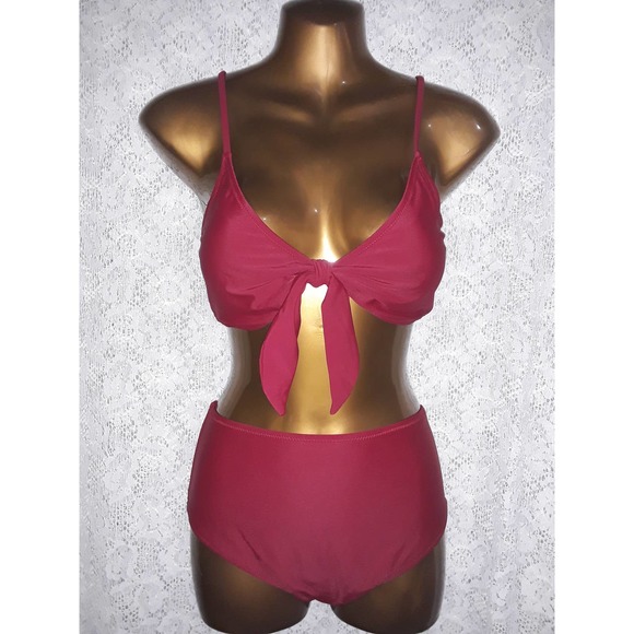 NIP Sz L Bikini with Light Padded Top, Peppermint Bay Hip Scarf OS - Picture 9 of 12